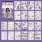 Lavender-Themed Sticker Book