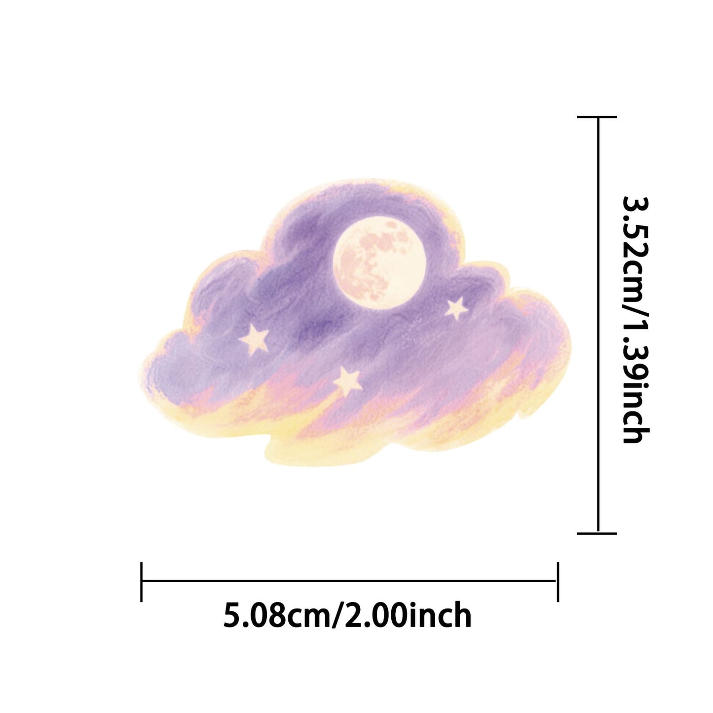 Watercolor Cloud Stickers Pack