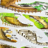 One Cycle Four Seasons Wooden Bridge PET Tape