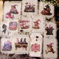 3PCS Pink Halloween Transfer Stickers