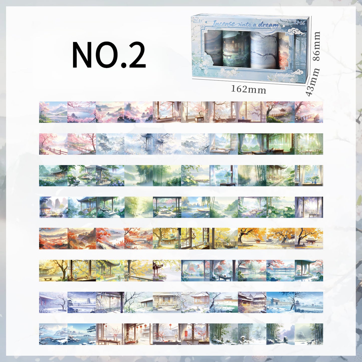 Scenic Landscape Washi Tape Set