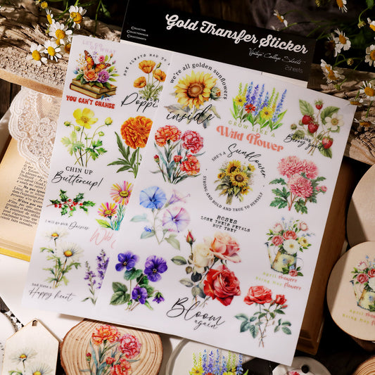 Flowers Transfer Sticker