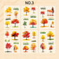 Four Seasons Trees PET Stickers