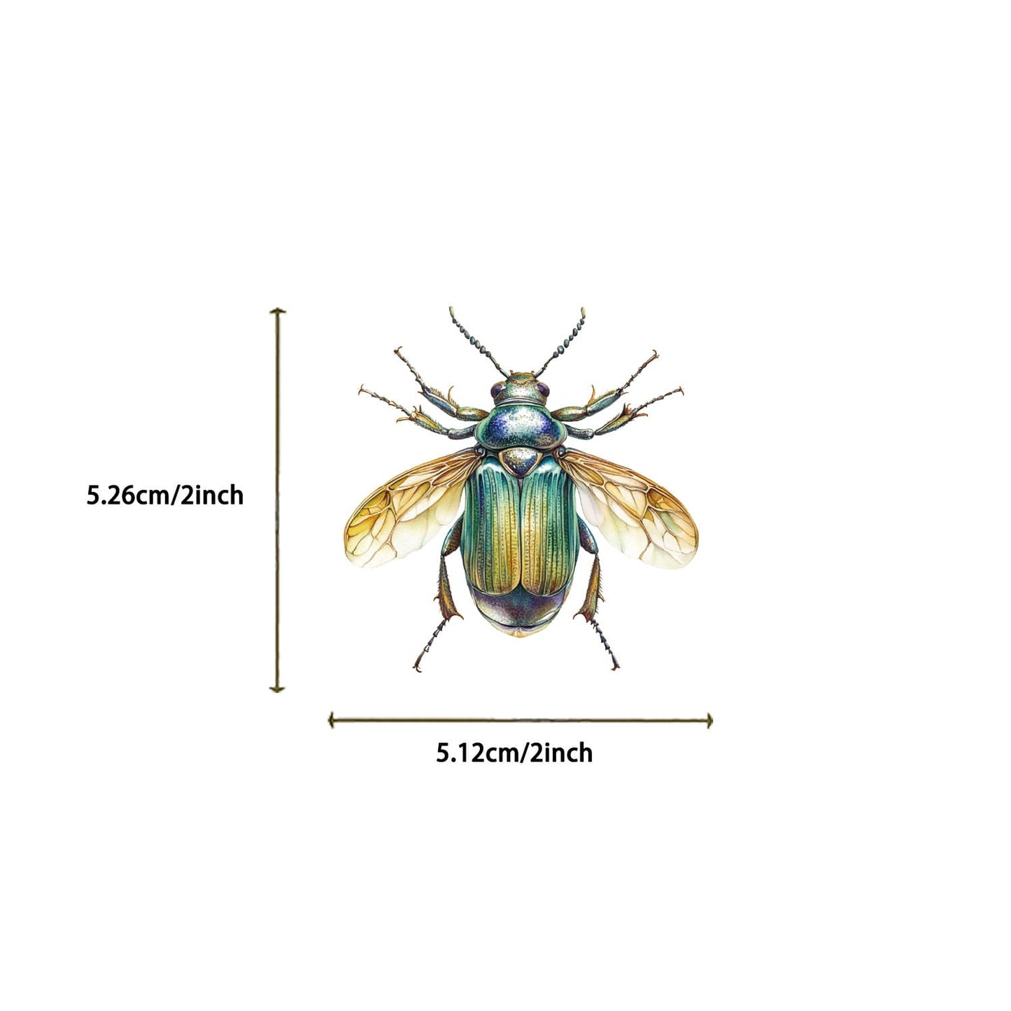 50PCS Insect Sticker Pack