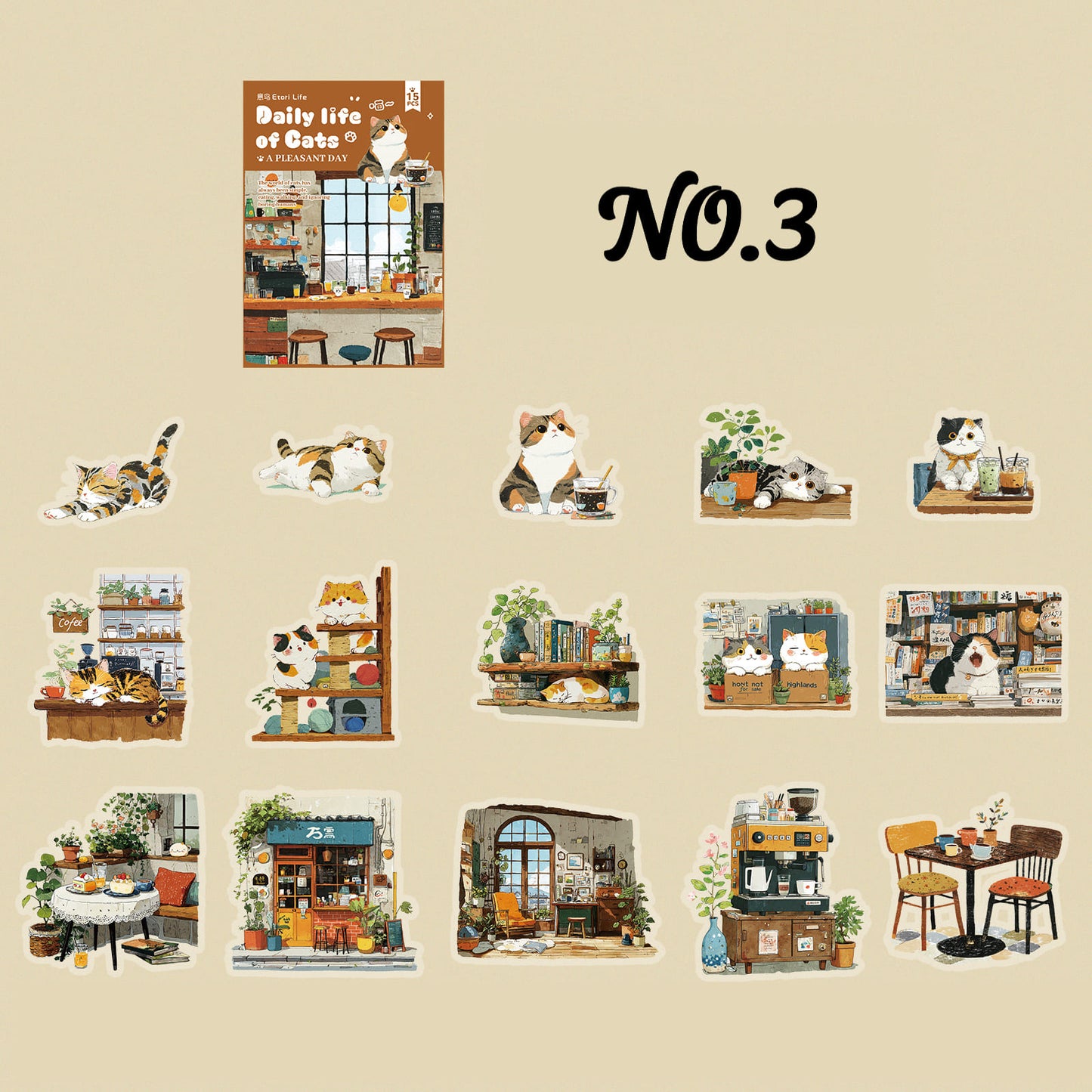 Meow's Daily Life Sticker Pack