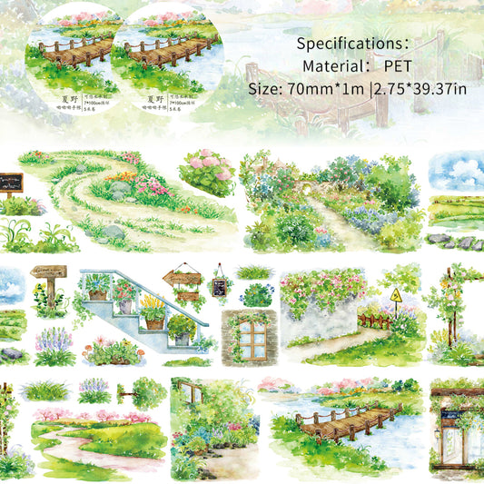 Garden Theme One Cycle PET Tape