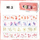 4 PCS Floral Theme PET Tapes