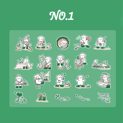 Cats & Dogs in Rain Boots Stickers