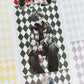 Scrapbook decoration with geometric grid PET tape