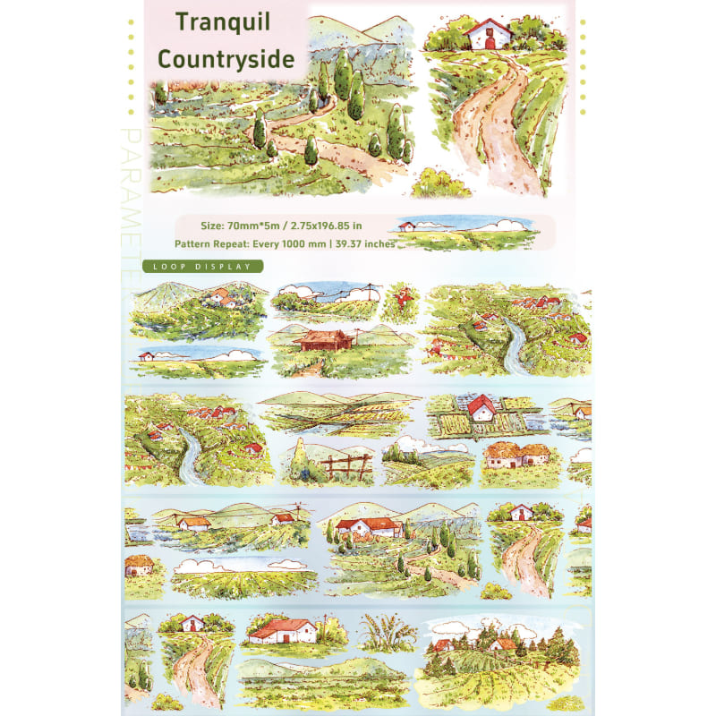 Rustic  Cottage Extra Long Loop Tape