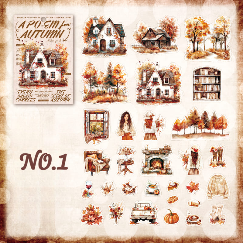 Autumn Days PET Sticker Pack