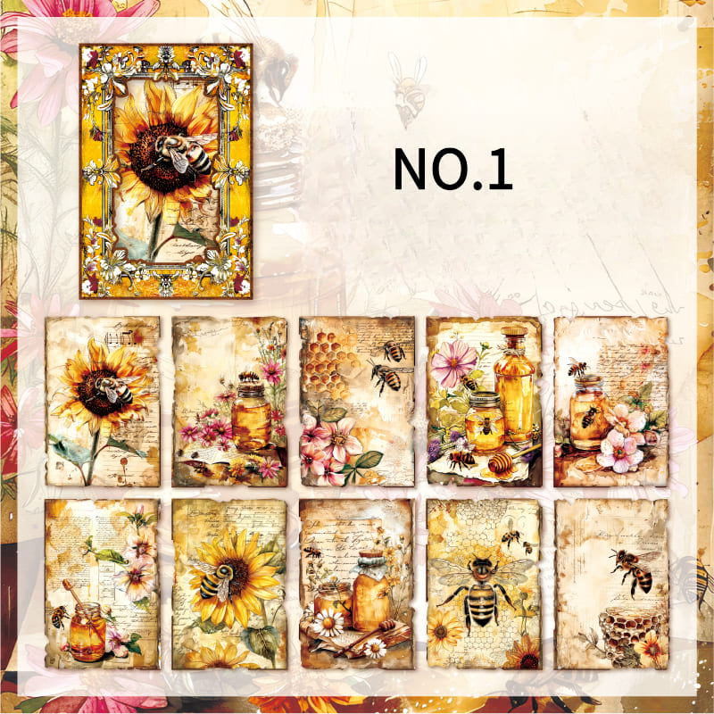 Vintage Flower Theme  Scrapbook Paper