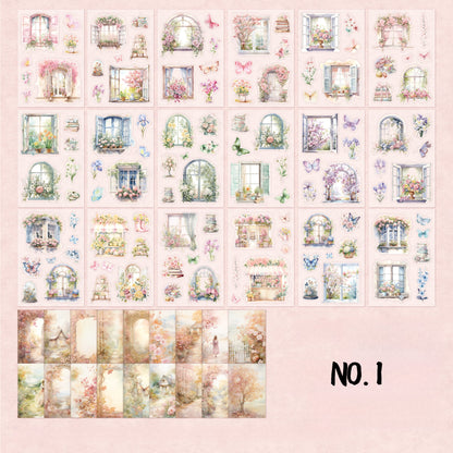 54PCS Stickers Book