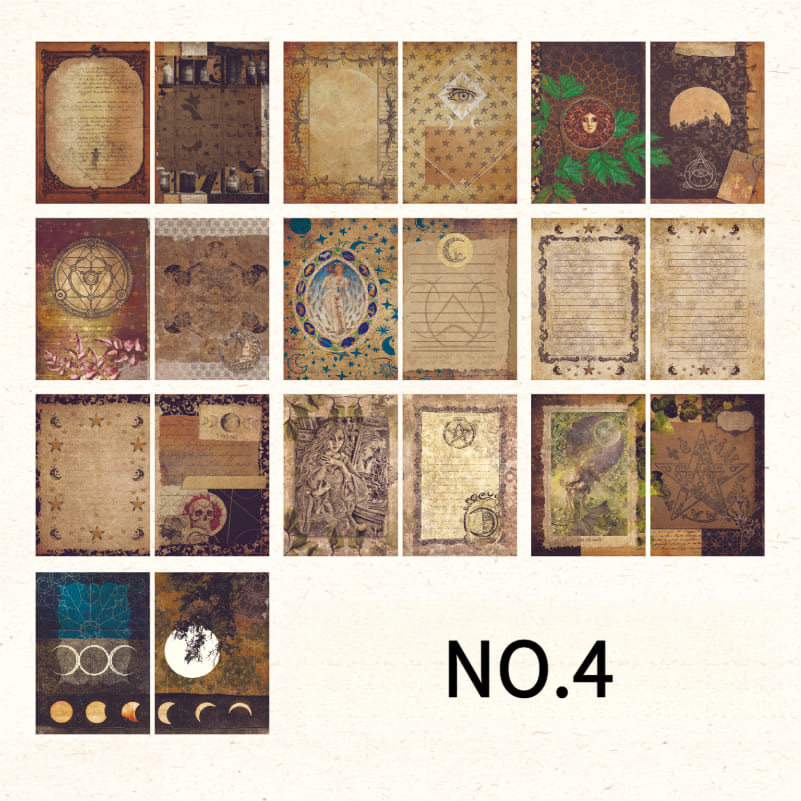 40PCS Magic Series Double-Sided Scrapbook Paper