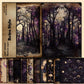 10PCS Purple Magic Scrapbook Paper