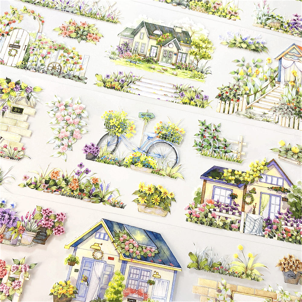 One Cycle Flower Town PET Tape