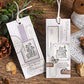 8-PCS Butterflies Dancing Among Flowers Wooden Stamps