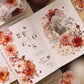 6CM*120CM Red Rose One Cycle Washi/PET Tape