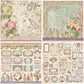 12PCS Rose Perfume Scrapbook Paper