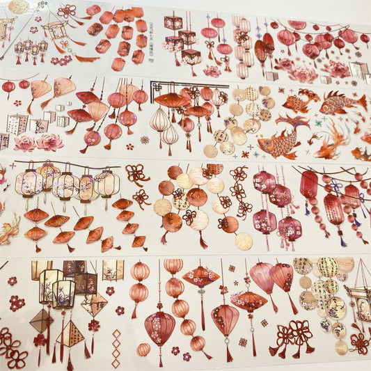 6cm*100cm Lantern Koi PET Tape