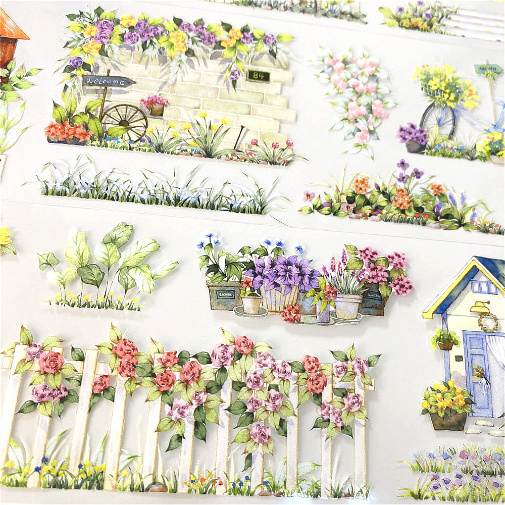 One Cycle Flower Town PET Tape