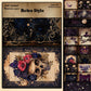 10PCS Purple Magic Scrapbook Paper