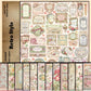 12PCS Rose Perfume Scrapbook Paper
