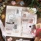 8-PCS Butterflies Dancing Among Flowers Wooden Stamps