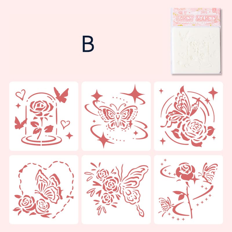 Forest Garden Painting Template