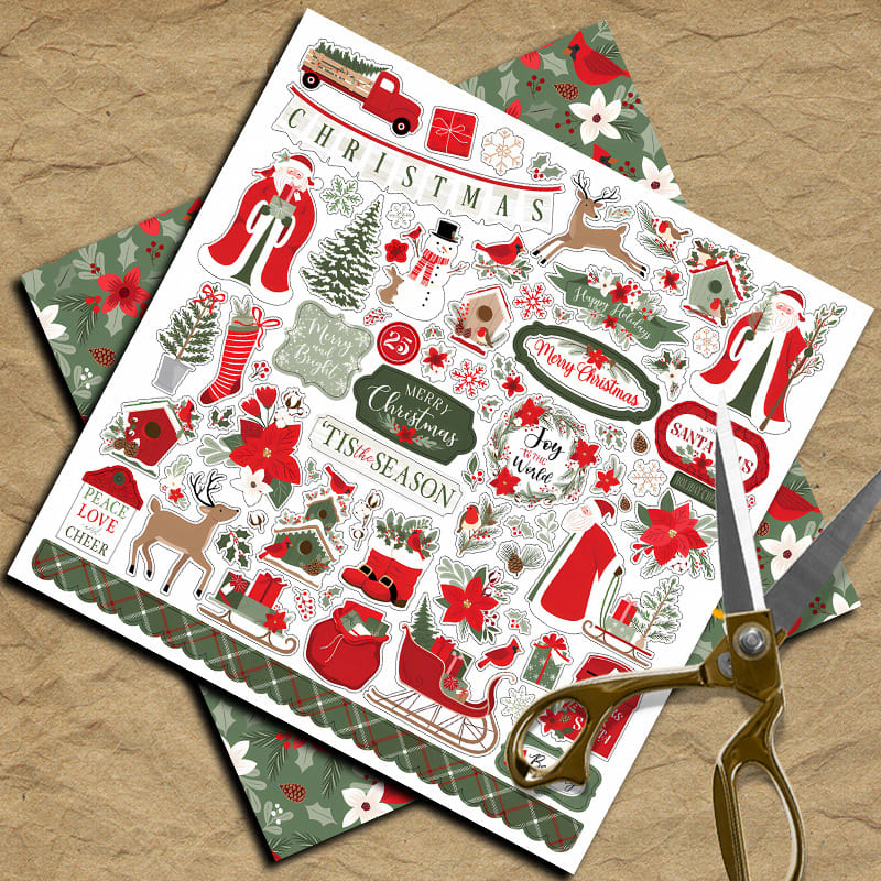 Christmas Series Scrapbook Paper
