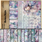 12PCS Mermaid Scrapbook Paper