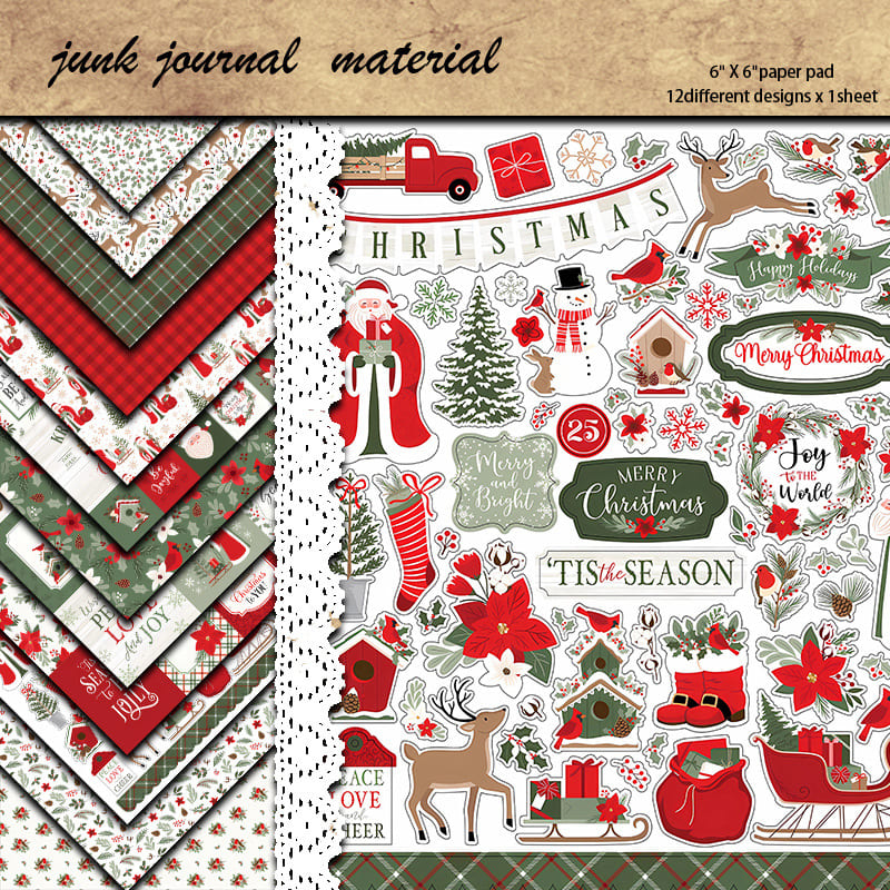 Christmas Series Scrapbook Paper