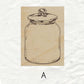 World In A Bottle Wooden Stamp