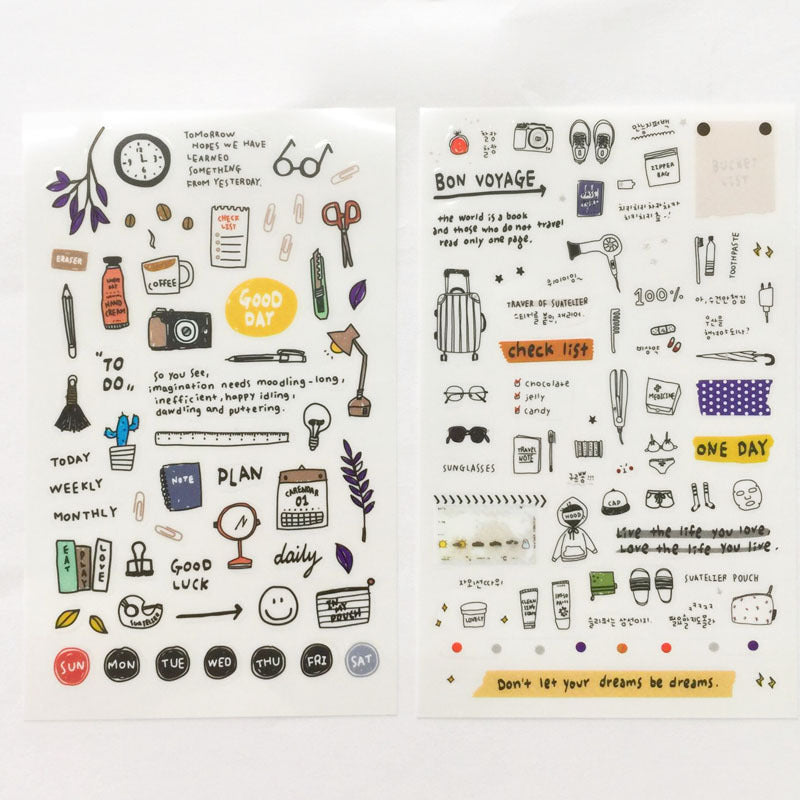 Travel Journal Stickers