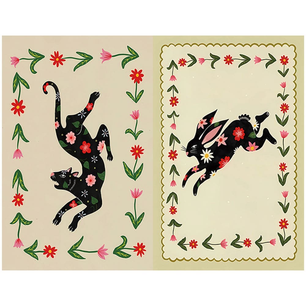 12PCS Vintage Illustration Scrapbook Paper