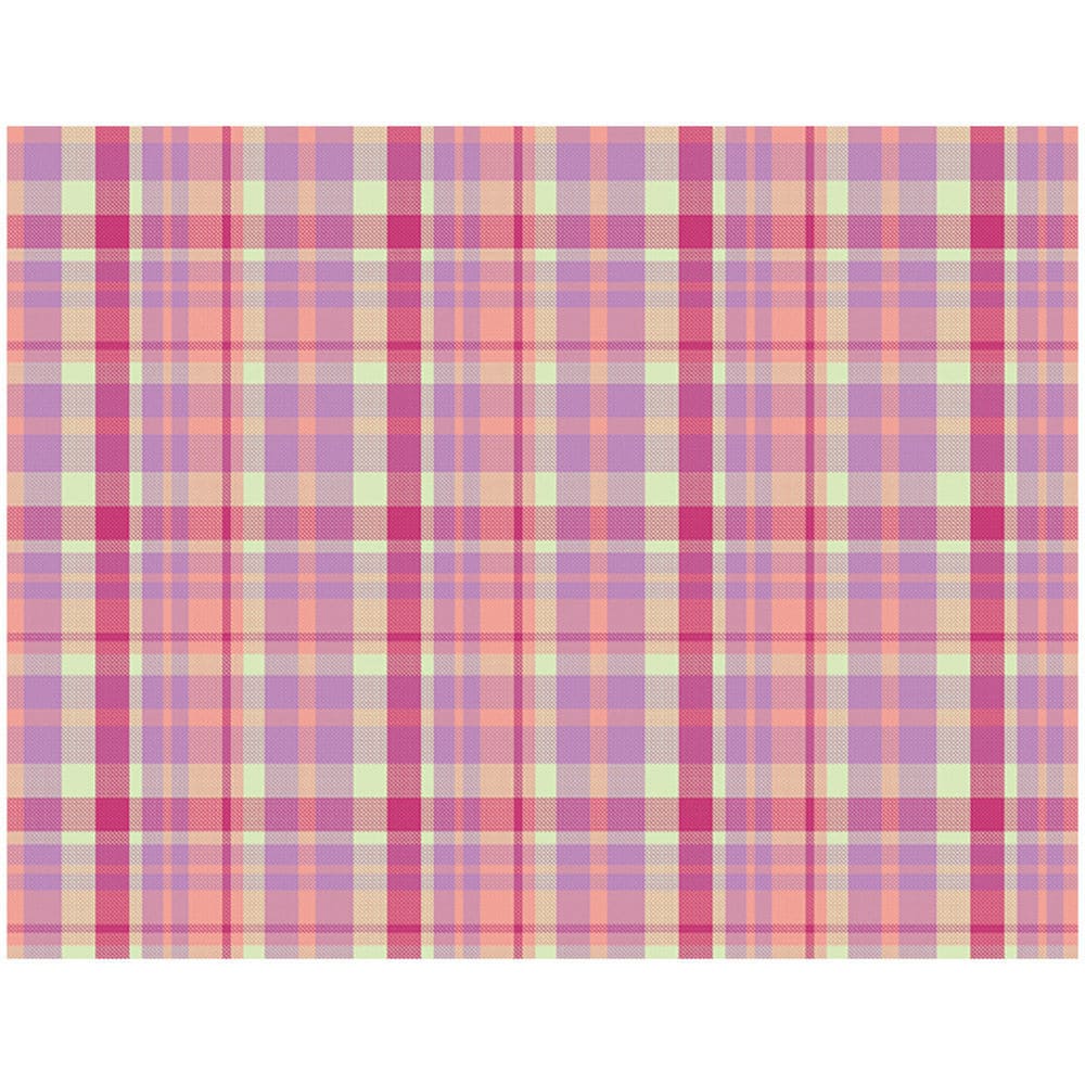 12PCS  Pink Plaid Scrapbook Paper