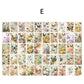 50PCS Floral Scrapbook Paper