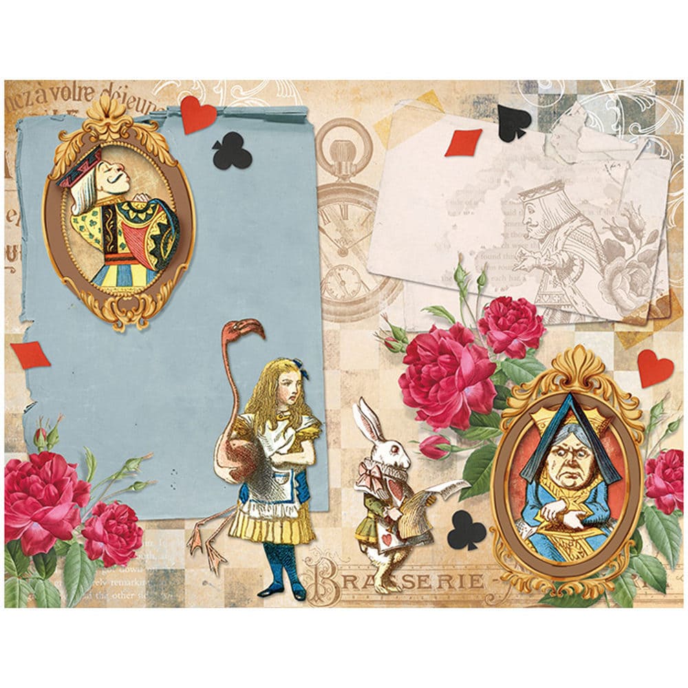 12PCS Alice's Gifts Scrapbook Paper