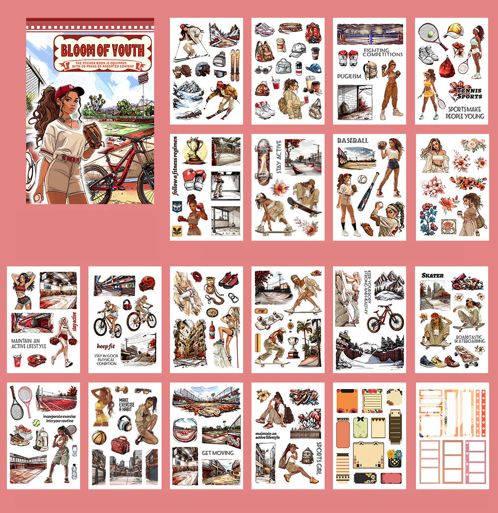 Sporty Girl Sticker Book 2.0