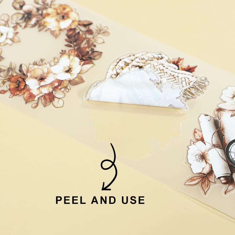4PCS Winter Daily Series PET Tape Set
