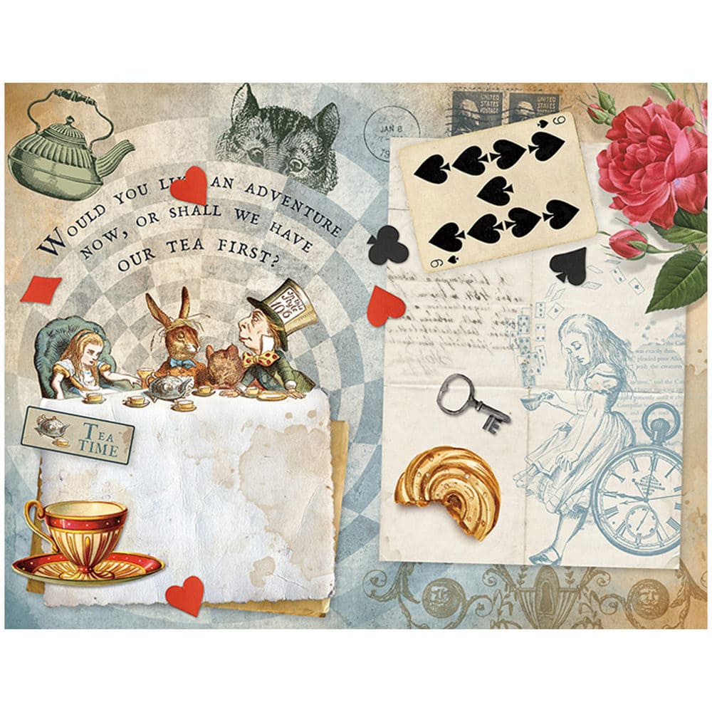 12PCS Alice's Gifts Scrapbook Paper