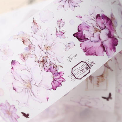 6cm*120cm Wild Rose Washi/PET Tape