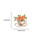 50PCS Orange Flower Sticker