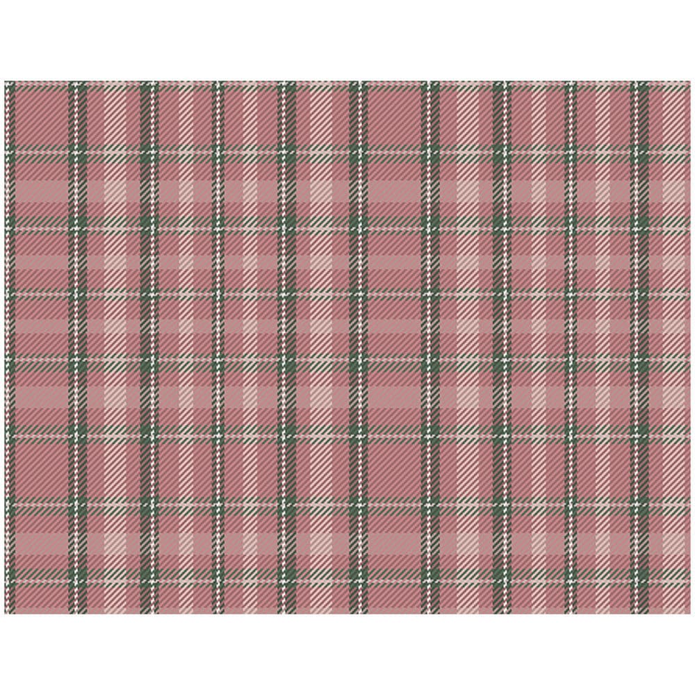 12PCS  Pink Plaid Scrapbook Paper