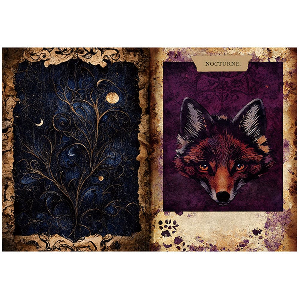 10PCS Purple Magic Scrapbook Paper