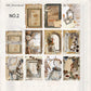 Vintage Wooden Frame Collage Scrapbook Paper