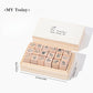 18PCS Life Series Wooden Stamp