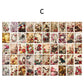 50PCS Floral Scrapbook Paper