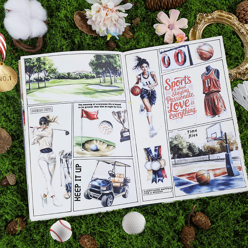 Sporty Girl Sticker Book