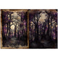 10PCS Purple Magic Scrapbook Paper